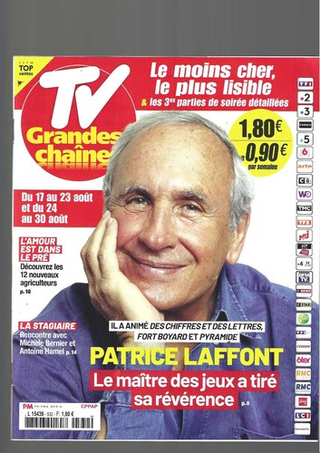 Grandes chaines aout - tv,