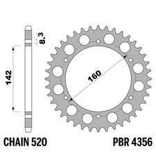 SUZUKI PE 175 1982-1984 pignon