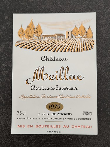 étiquette vin château - de,