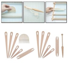 Lot de 7 crochets en bois pour