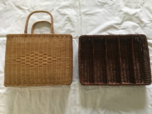Straw baskets lot 2 - straw, of
