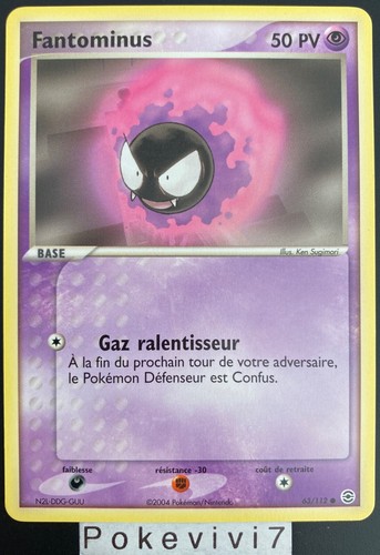 Carte pokemon fantominus - carte,