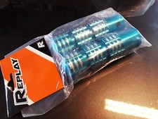 CALE PIEDS ALU CANNELES BLEU