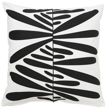 Housse de coussin IKEA MAJSMOTT, blanc cassé / noir 20x20" 50x50 cm 100 % cot...