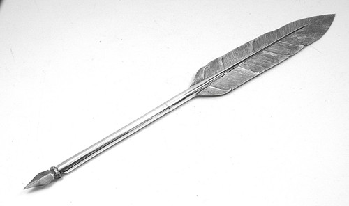Stylo plume argent - stylo, à