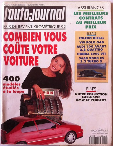 Auto journal 1 1992 - b)l'auto-journal, 1/1992