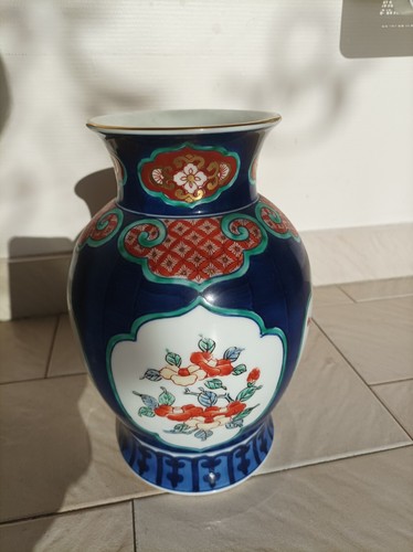 Vase chinois ancien bleu - vase, et