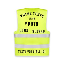 Gilet Jaune Personnalisable de