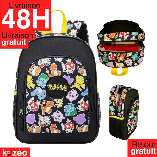 Sac dos enfant pikachu - dos,