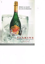 PUBLICITE ADVERTISING  2000   TSARINE  champagne