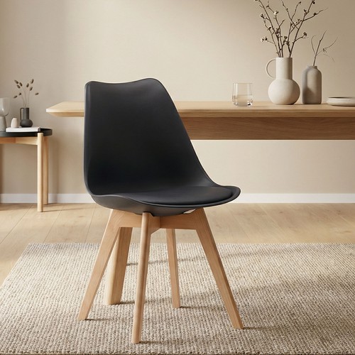 Chaise cuisine noir - de, pieds