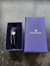 Bracelet Swarovski Ginger  demi jonc argenté 