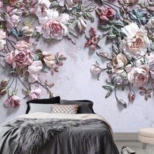 PAPIER PEINT motif fleurs