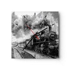 Horloge murale en verre