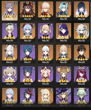 Compte Genshin Impact AR 58 End game account + new maps exploration