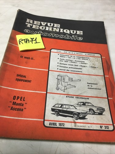 Opel manta ascona revue - manta,
