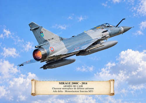 Dassault mirage 2000c avion - 2000c,