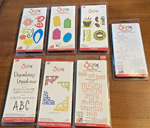 Lot sizzix sizzlits - of, 7