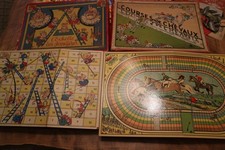 Lot de 2 anciens jeux societe COURSE DE CHEVAUX & ECHELLE AVENTURES phobel pergo