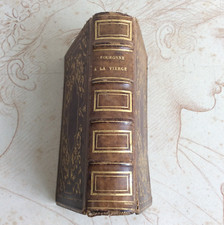 Couronne à la Vierge ou Mois de Marie Livre Ancien Cuir 1848 XIXème