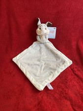 🇫🇷 Doudou Panpan Le Lapin dent Grand Mouchoir Gris Écru DISNEY BABY 100 % NEUF