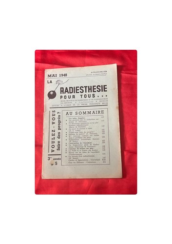 Revue radiesthésie pour tous - pour,