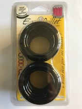 oeillets pour rideaux à clipser lot de 8 coloris noir brillant 199 Ø 41mm