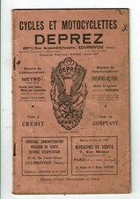 catalogue Cycles Motocyclettes DEPREZ tandem landau jouets patinette chasse arme