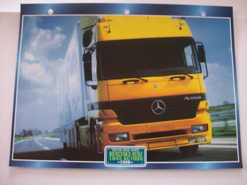 Carte fiche camion tracteur - camion,
