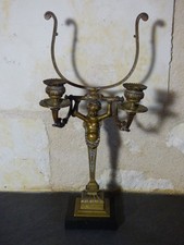 Ancien bougeoir en bronze 19e