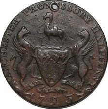 R3208 East India Colonial Manchester Hall Penny Tea Mark 1793 -> Make Offer