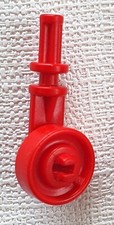 ROUE JOCKEY ROUGE POUR REMORQUE PLAYMOBIL 3289 4832 5223 6922