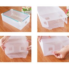  6 PCS Stackable Storage Boite Rangement Chaussure Porte-chaussures De