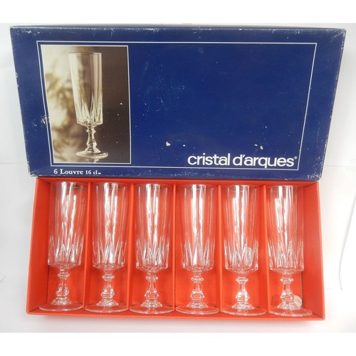 Flûtes cristal arques - 6, d'arques