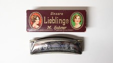 Ancien Harmonica Horner dans sa boîte d’origine ww2 XXe siècle