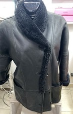 Manteau En Peau De Mouton Femme Couleur Noir Taille 42 Cod. AE181