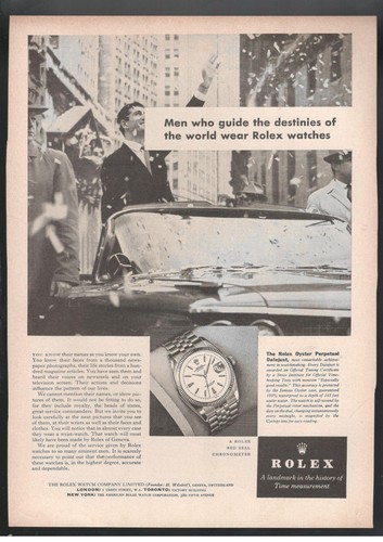 Rolex publicité 1963 montre - publicité,