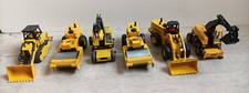 Majorette  Lot 6 engin chantier 1/56 pelleteuse bulldozer rouleau excavator