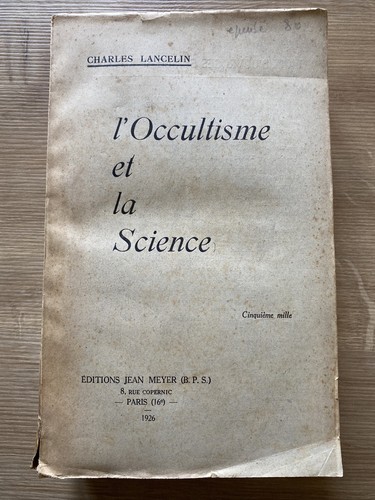 Occultisme science - science.,