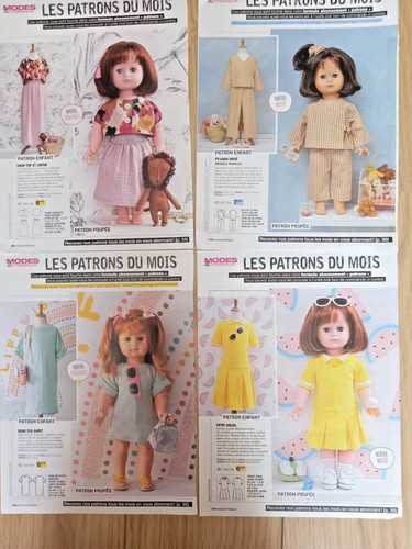 Lot pages poupees - 4,