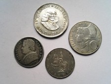 Lot de 4 Pièces du Monde en Argent ...
