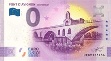 Billet Souvenir 2025 France Pont d'Avignon