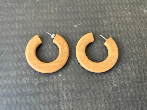 Créoles bois naturel puces