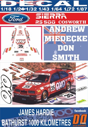 Decal ford sierra 500 - decal,