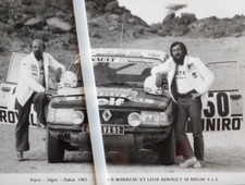 Photo presse PARIS DAKAR 1983