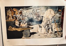 d'après SALVADOR DALI "L'APOTHEOSE D'HOMERE" GRANDE LITHOGRAPHIE SIGNEE