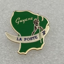 Pin's-LA POSTE-GUYANE-Pirogue-Facteur-P3G3
