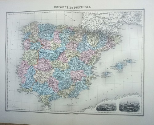 Carte espagne et du - et,