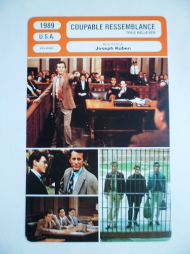 Carte fiche cinema 1989 - cinema,