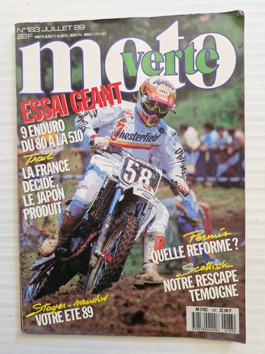 Moto verte 183 - moto, n°183